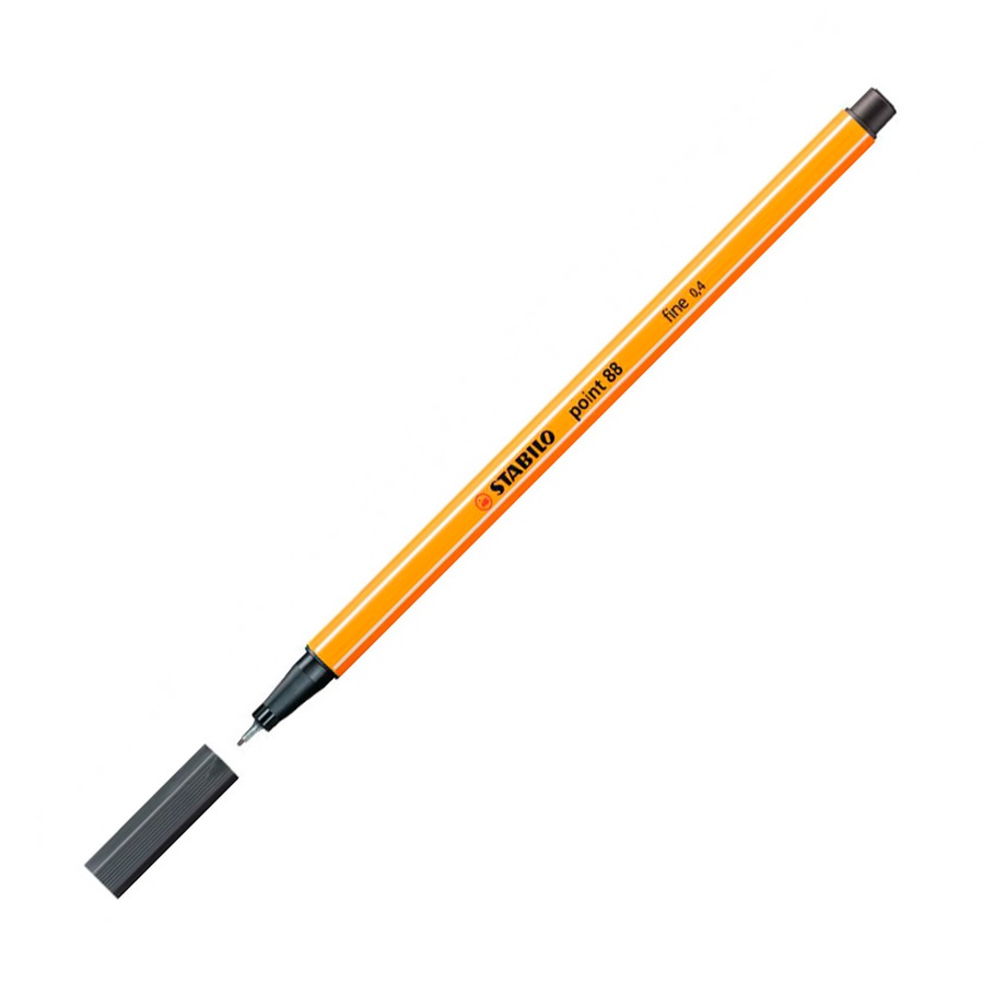 изображение Ручка капиллярная stabilo point 88 тёмно-серая холодная