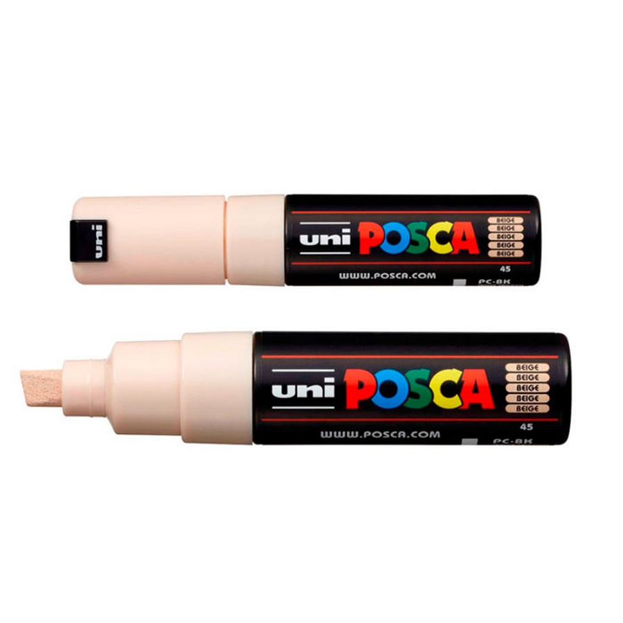 картинка Маркер posca, бежевый, до 8.0 мм, скошенный наконечник