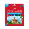 фото Faber-castell цветные карандаши eco замок с точилкой, набор цветов, в картонной коробке, 48 ш