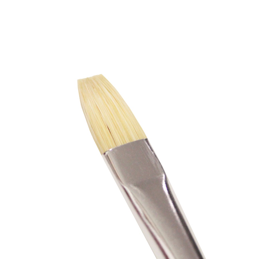 изображение Кисть щетина арт-квартал, №12, плоская, короткая ручка