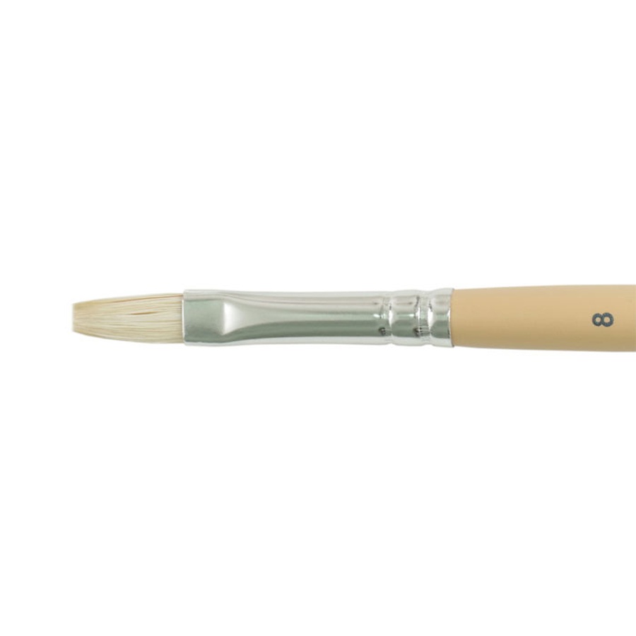 изображение Кисть hana щетина, плоская №8, короткая ручка