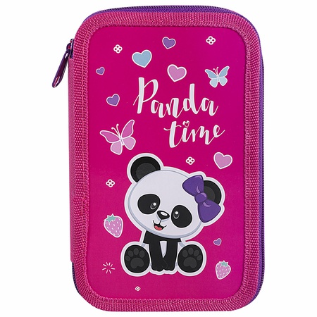 картинка Пенал пифагор, 3 отделения, ламинированный картон, 19х11см, panda time