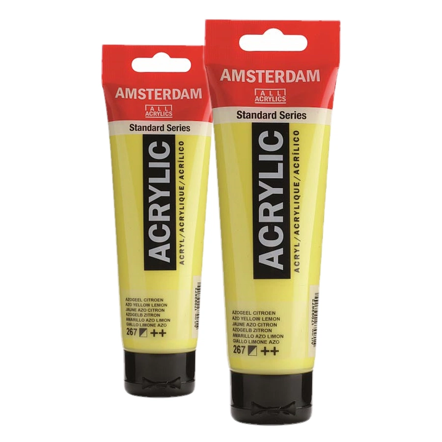 изображение Комплект "краска акриловая amsterdam туба 120мл №267 жел.лимон.азо" 2 шт.