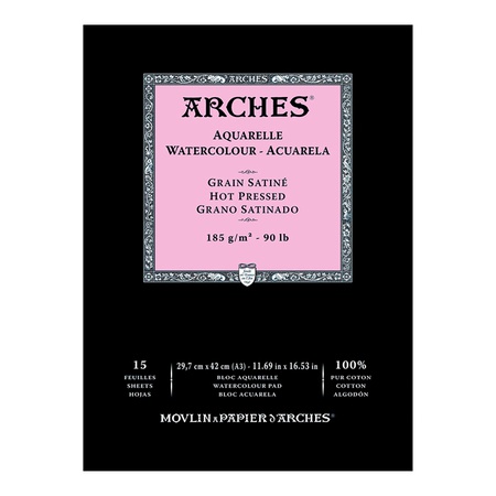 фото Альбом для акварели arches 29,7х42 см, белый натуральный, 15 л