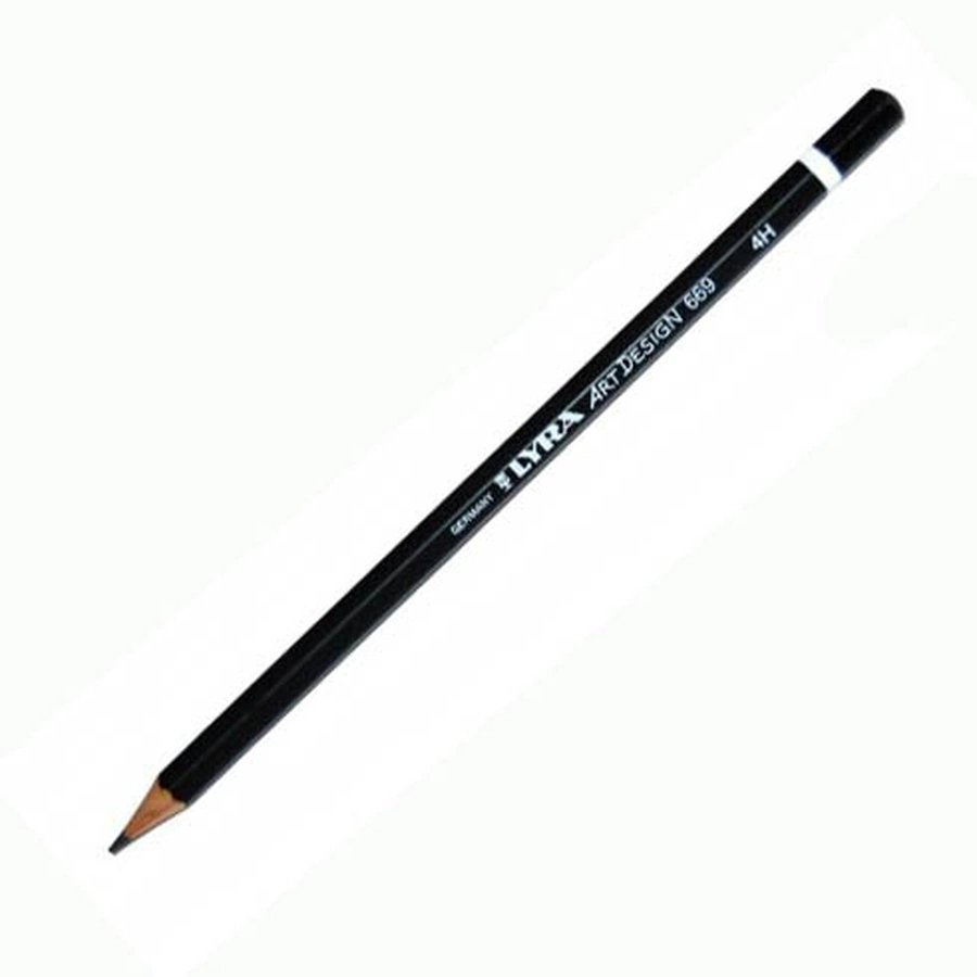 изображение Чернографитный карандаш lyra art design, твёрдость 4h
