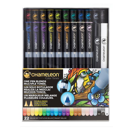 Художественные маркеры на спиртовой основе Chameleon Color Tones с уникальной системой подачи чернил. Каждый маркер позволяет получить градиент от са…