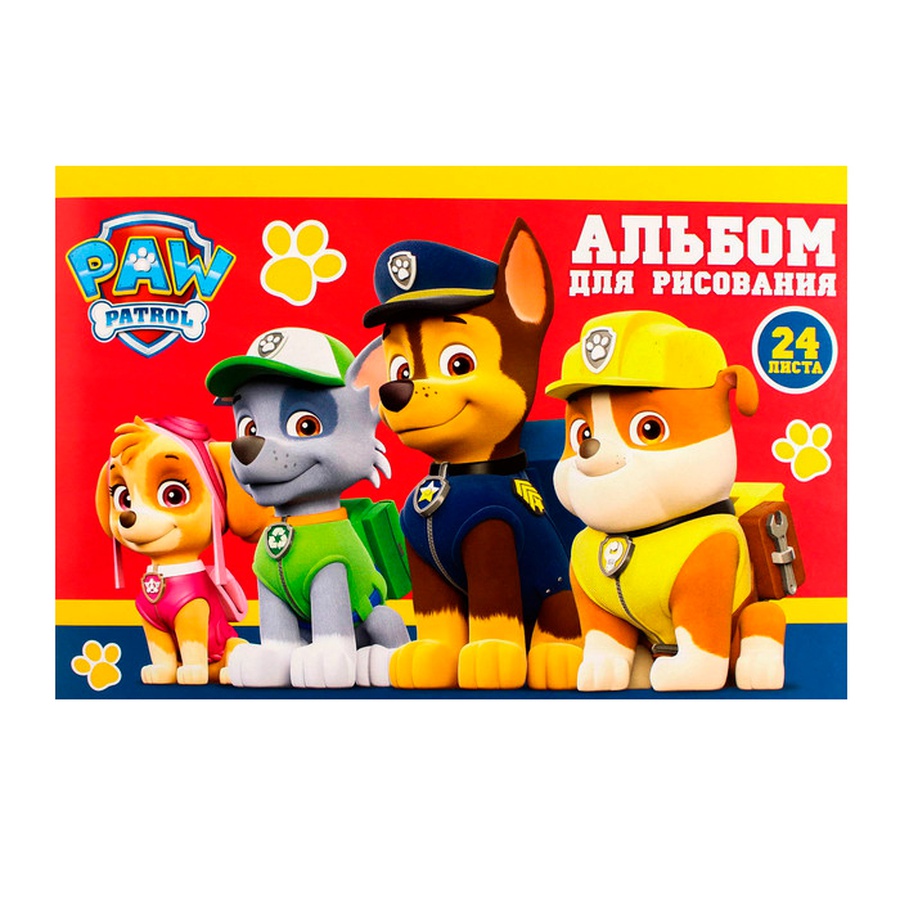 изображение Альбом для рисования а4, 24 листа, paw patrol
