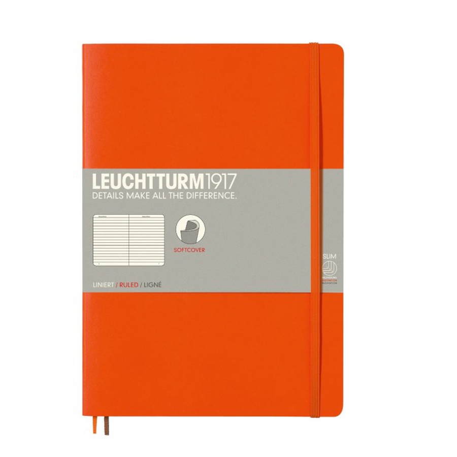 фотография Записная книжка leuchtturm1917 composition b5, оранжевый, 121 страница в линейку