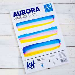 фотография Альбом-склейка для акварели aurora cold 300гр/м, целлюлоза 100%, а3, 12л