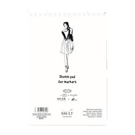Альбом Authentic Marker от бренда SM-LT (Литва) предназначен для рисования маркерами и гелевыми ручками. В альбоме белагя гладкая бумага, протинанная…