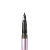 картинка Ручка перьевая малевичъ с конвертером, перо ef 0,4 мм, набор с двумя картриджами (индиго, черный), цвет: сиреневый перламутр