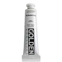 изображение Краска акриловая golden heavy body, туба 59 мл, № 1448 нейтральный серый n8