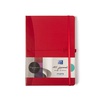 изображение Блокнот oxford signature a5 80л, линейка, фиксирующая резинка, карман, твердая обложка, красный
