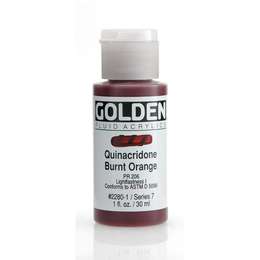 изображение Краска акриловая golden fluid, банка 30 мл, № 2280 квинакридон красный