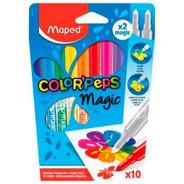 картинка Фломастеры  10 цв "maped. color peps magic", меняющие свой цвет