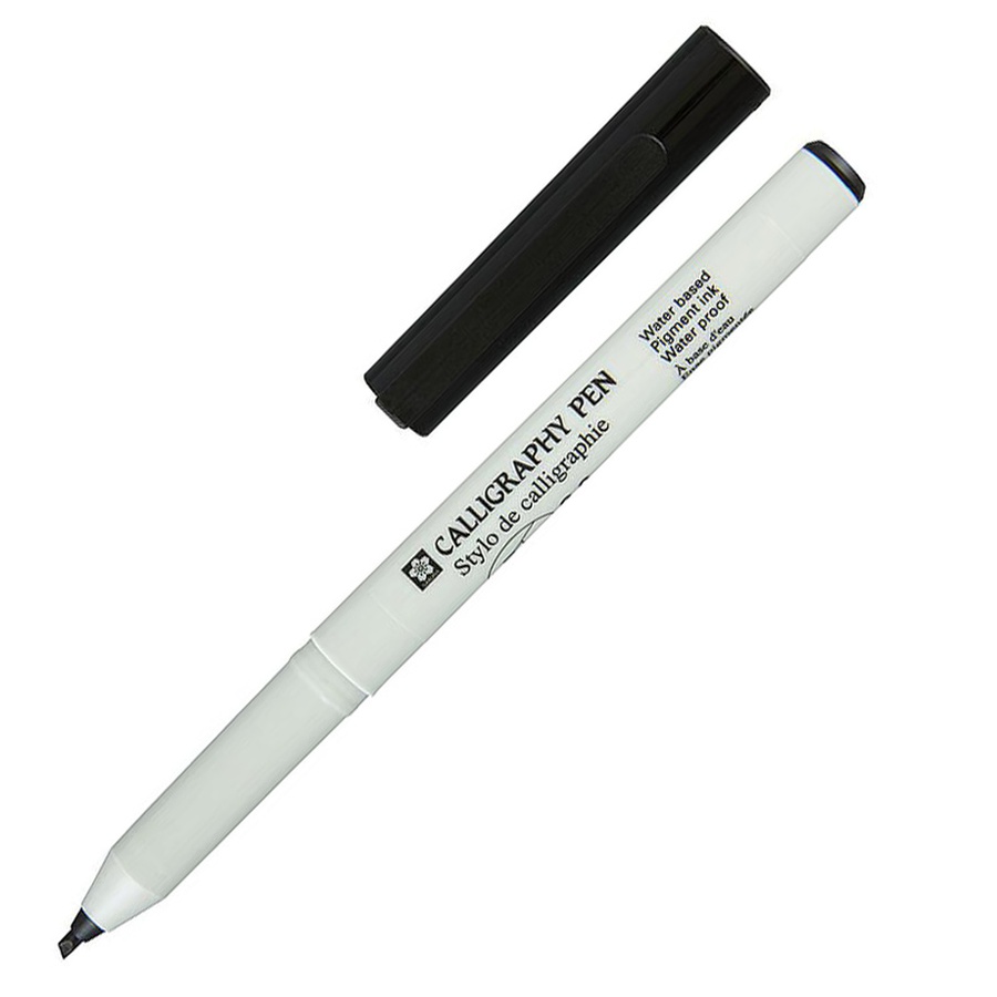 фотография Ручка капиллярная sakura calligraphy pen black 2 мм