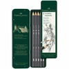 фотография Набор акварельных чернографитных карандашей faber-castell 5 штук: hb, 2b, 4b, 6b, 8b