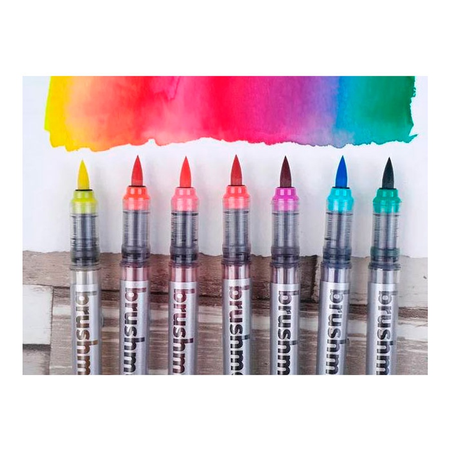 фотография Набор маркеров karin brushmarker pro "базовые цвета" 12 цв.