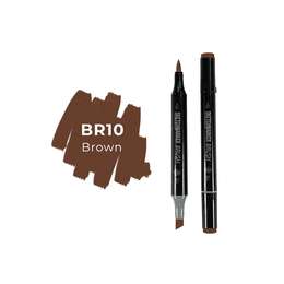 фото Маркер спирт sketchmarker brush pro br10 коричневый