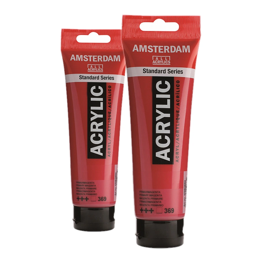 фотография Краска акриловая amsterdam, туба 120 мл, № 369 красно-лиловый основной