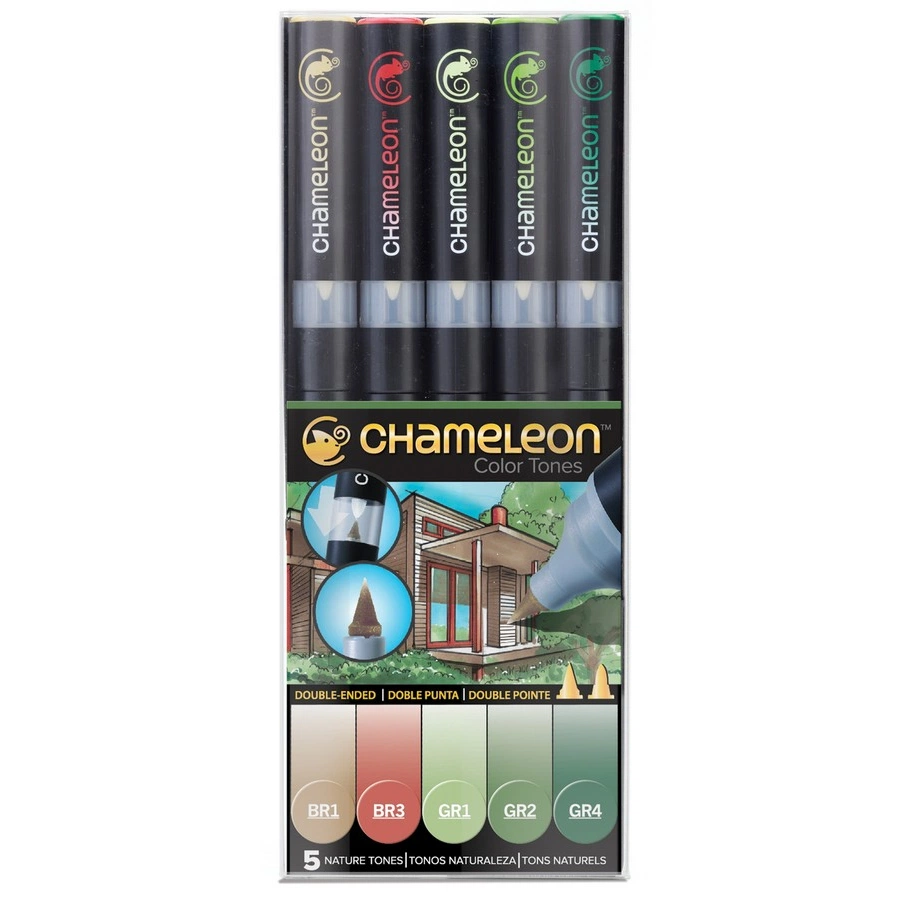 фото Набор маркеров chameleon nature tones 5 штук