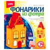 изображение Набор для творчества lori фонарики из фетра пряничный домик