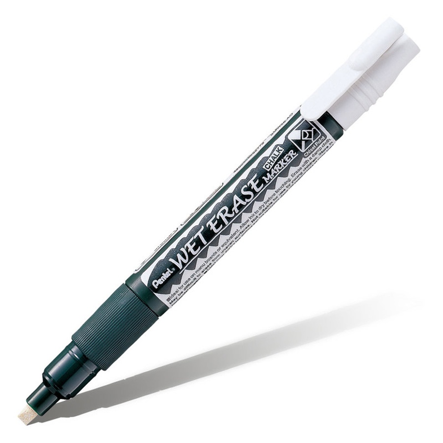 изображение Маркер меловой pentel wet erase 2-4 мм, белый