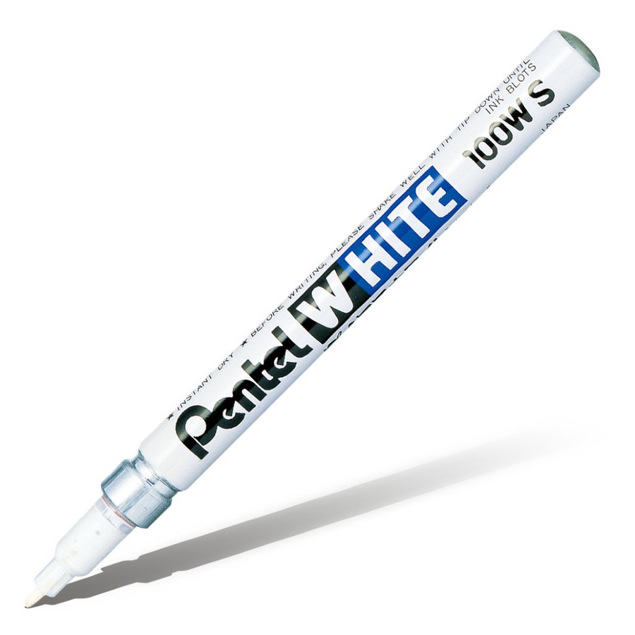 фотография Маркер перманентный pentel white, белый 2.0 мм