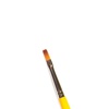 фото Кисть синтетика арт-квартал №4 плоская, длинная ручка