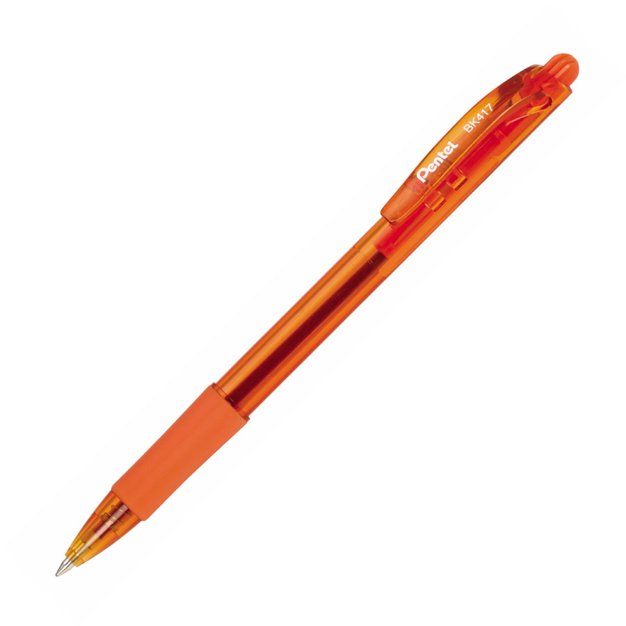фотография Ручка шариковая pentel автоматическая, оранжевый стержень, 0,7 мм