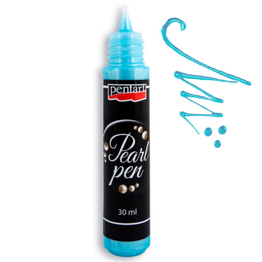 фотография Краска для создания жемчужин "pearl pen", 30 мл, небесно голубой