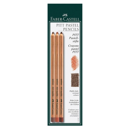 Набор пастельных карандашей Faber-Castell Pitt 3 цвета в блистере