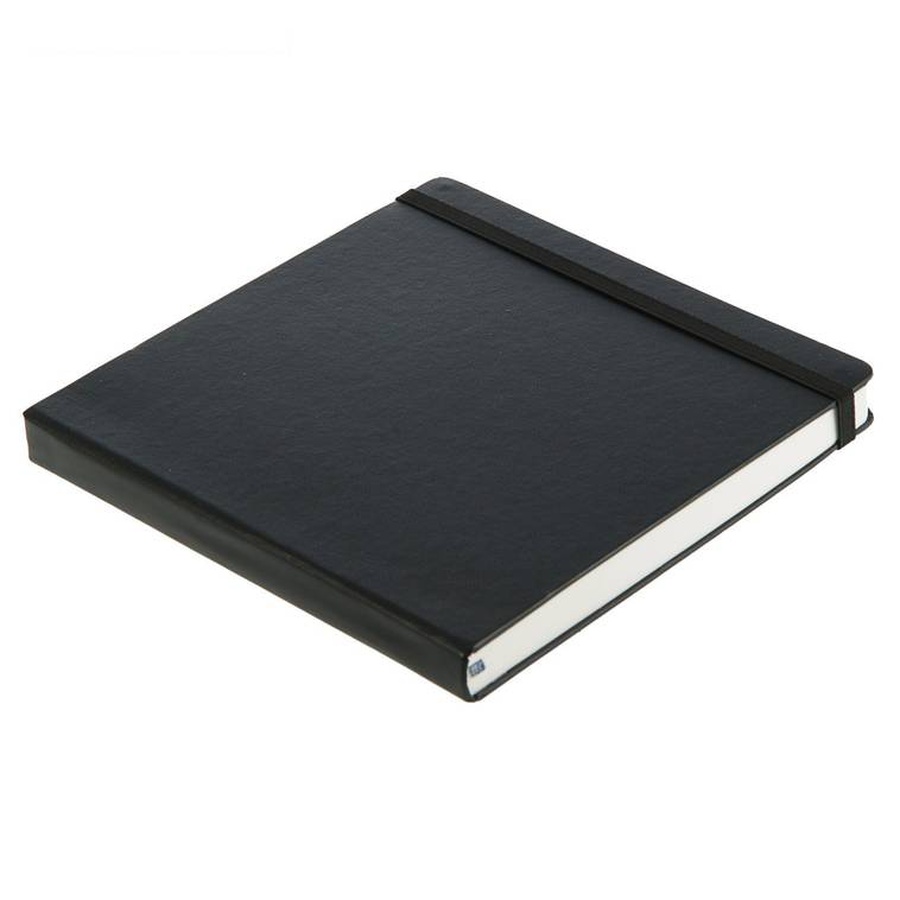 фото Блокнот travelling sketchbook, 250х250 мм, черный квадрат, 80 листов