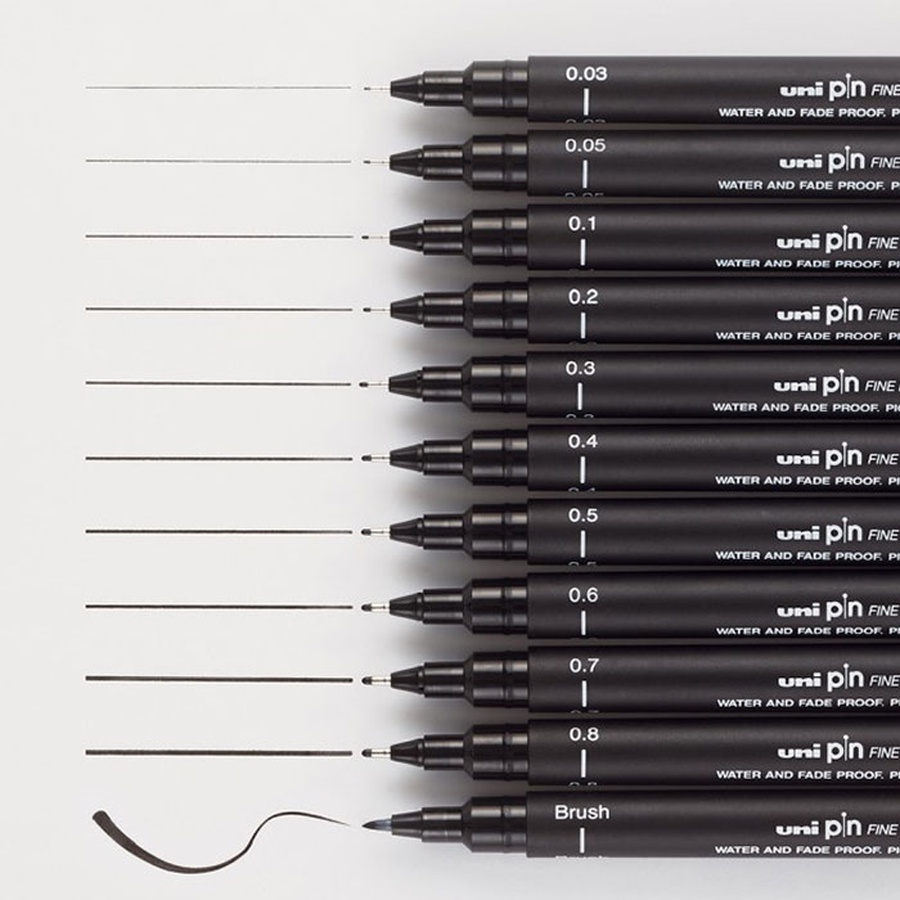 изображение Ручка-линер unipin чёрный 0,7 мм