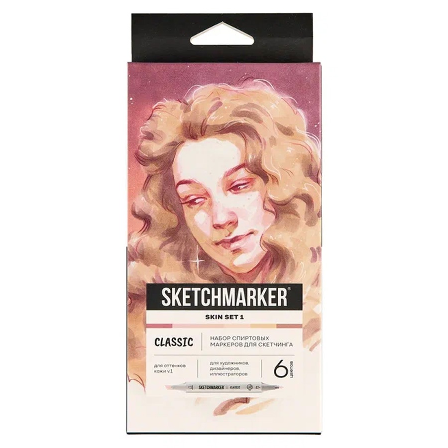 фотография Набор маркеров sketchmarker classic skin set v.16цв