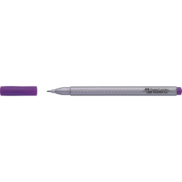 Ручка капиллярная Фиолетовый трёхгранная 0,4 мм Grip