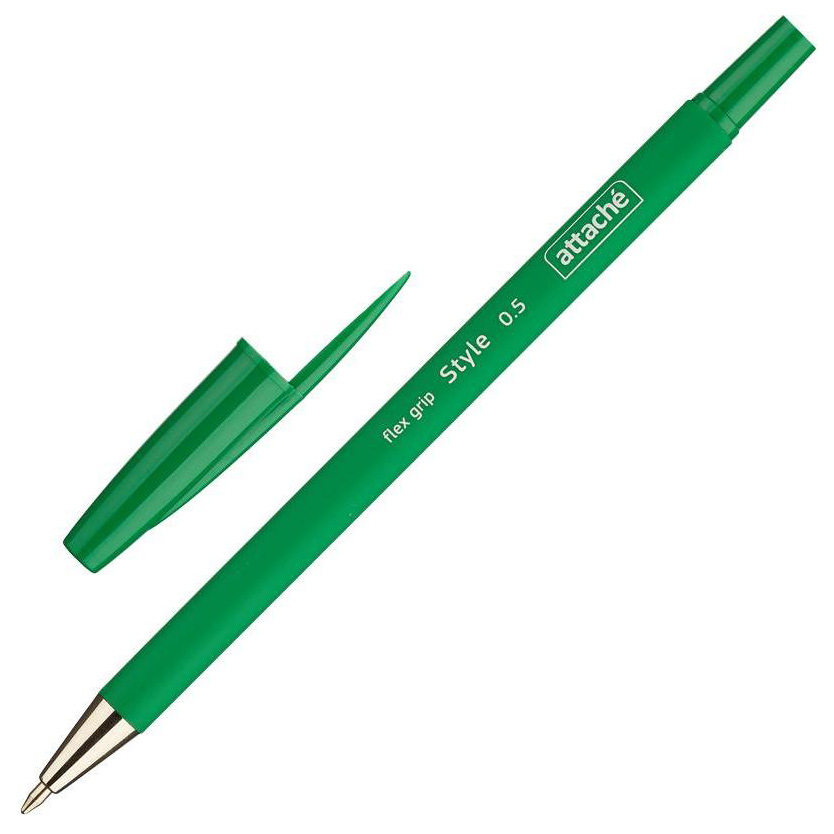 Ручка шариковая Attache Style 0,5 мм зелёный