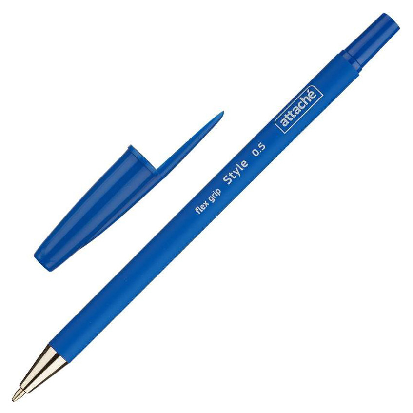 Ручка шариковая Attache Style 0,5 мм синий