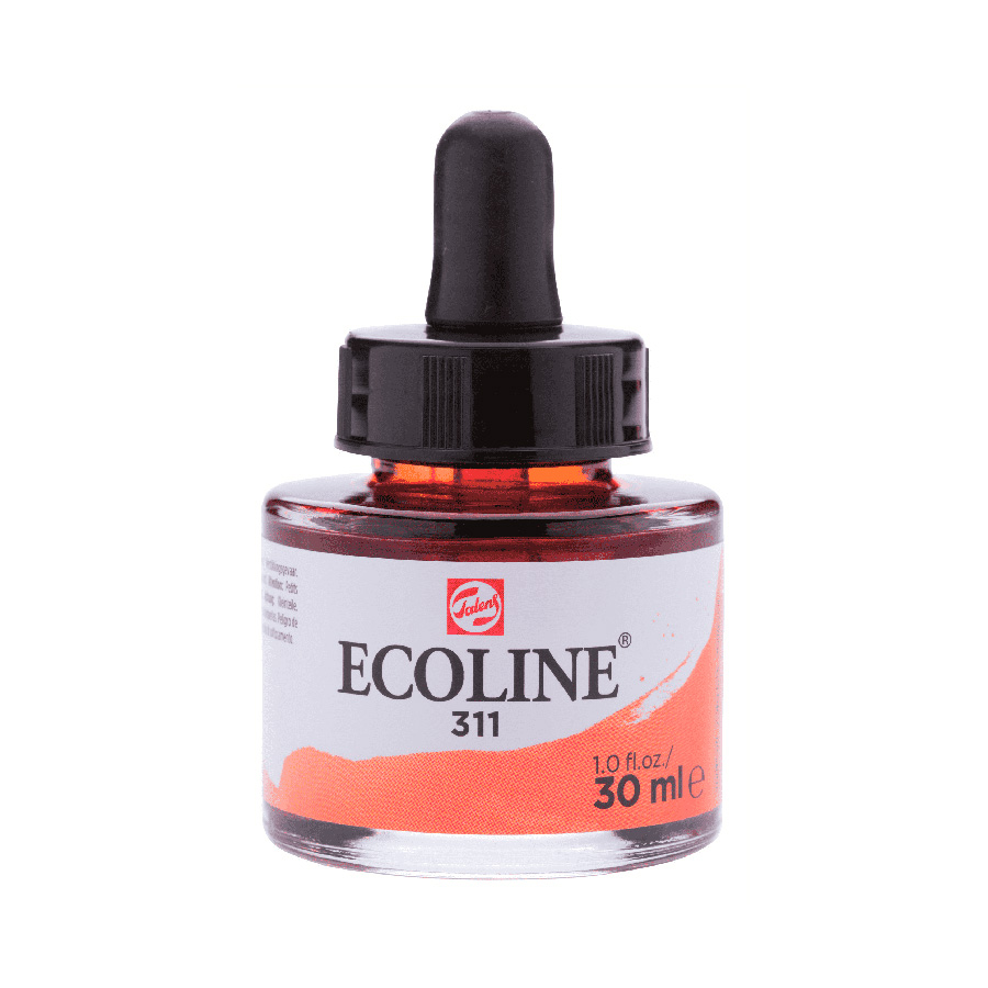 Акварель жидкая Ecoline банка 30 мл № 311 киноварь