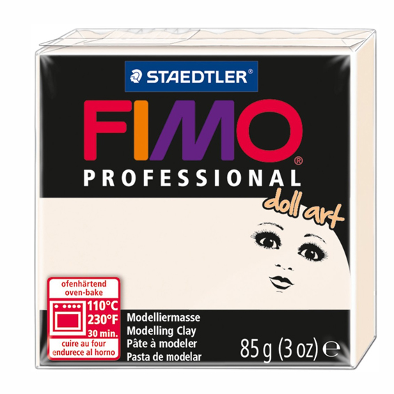 Глина полимерная Fimo Professional Doll Art 85 г, полупрозрачный фарфоровый 03