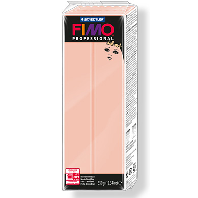 Глина полимерная Fimo Professional Doll Art 85 г, полупрозрачный розовый 432