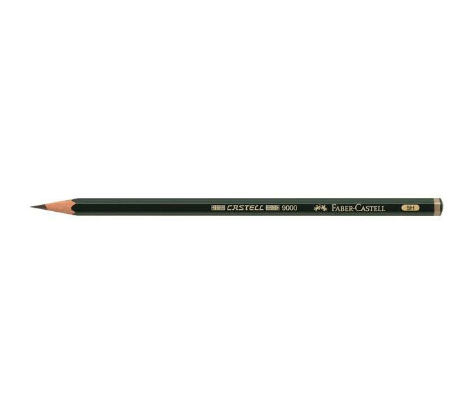 Карандаш чернографитный Faber-Castell-9000 твёрдость 5Н