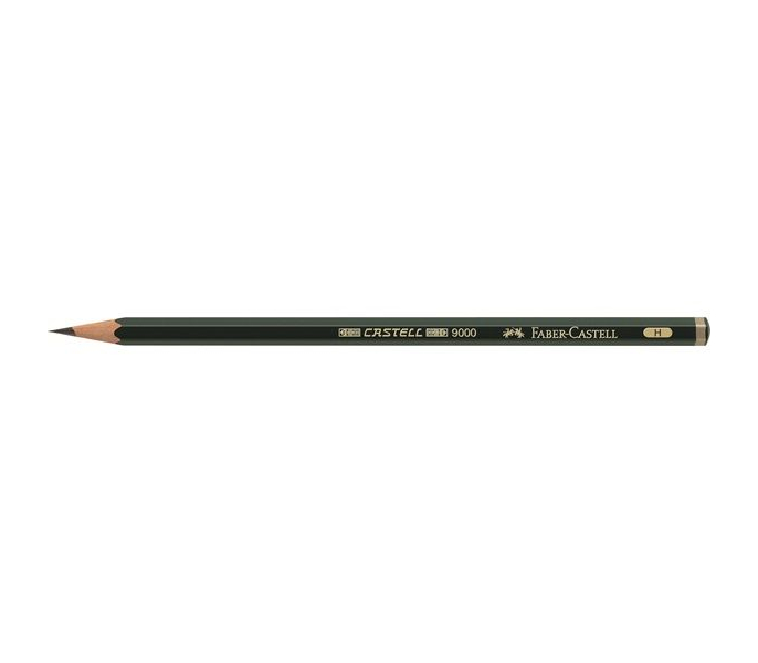 Карандаш чернографитный Faber-Castell 9000 твёрдость Н