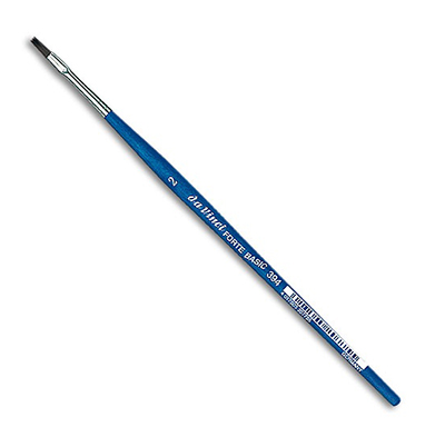 Кисть синтетика плоская Da Vinci 394 Forte Basic короткая ручка № 2