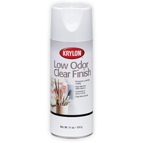 Защитный лак аэрозоль без запаха Low Odor Clear Finish, глянцевый, 312 г, Krylon
