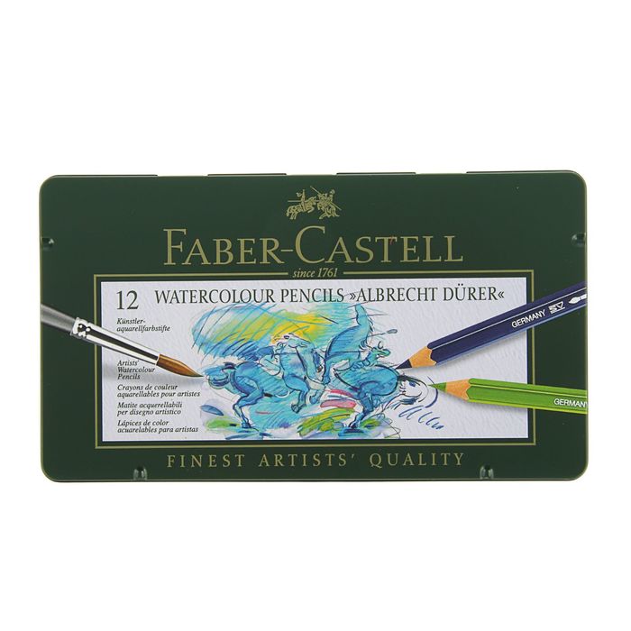 Набор акварельных карандашей Faber-Castell Albrecht Durer 12 цветов в металле