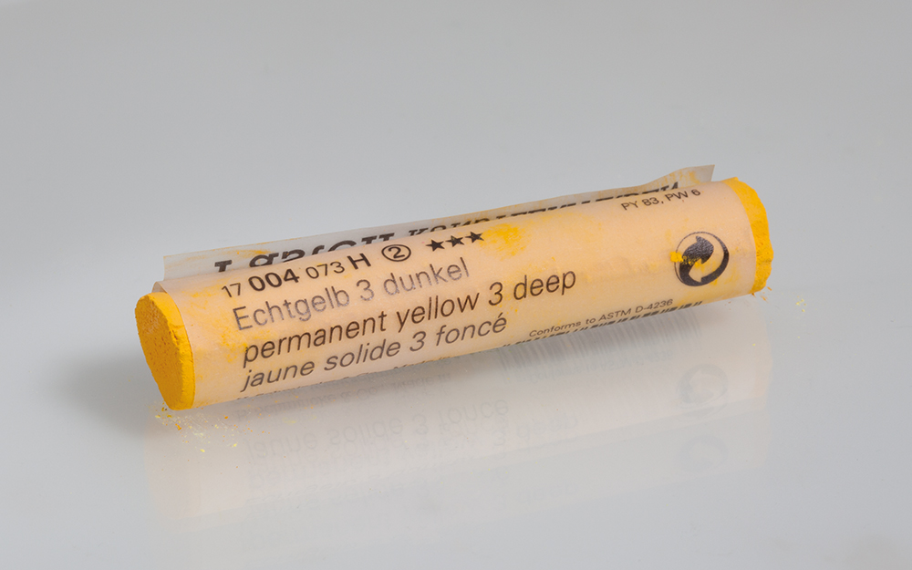 Пастель сухая Schmincke экстрамягкая № 004 H жёлтый тёмный перманентный