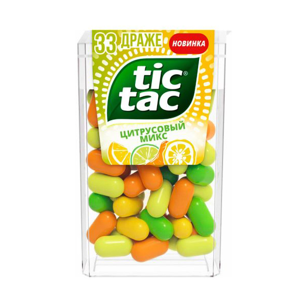 Драже Tic tac клубничный микс, 16 г